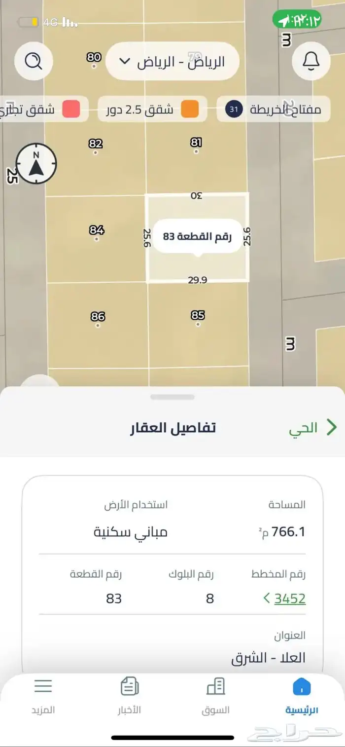 ارض للبيع مخطط 3452 -3451 منح الشرق طريق رماح والدمام 0