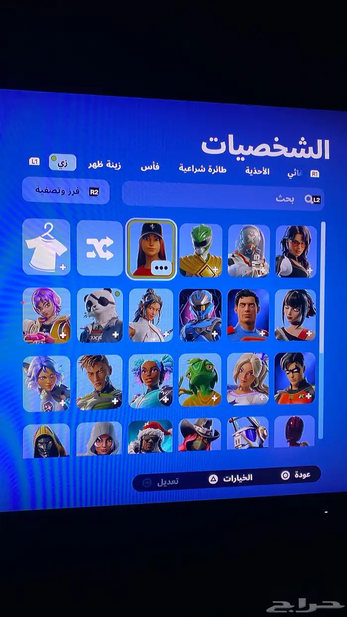 حساب فورت نايت . فيه لعبة قراند وفيه لعبة فيفا25 0