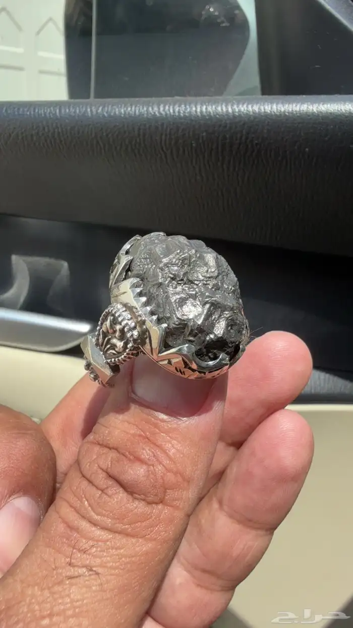 خاتم من النيزك ع صياغه مميزه 6