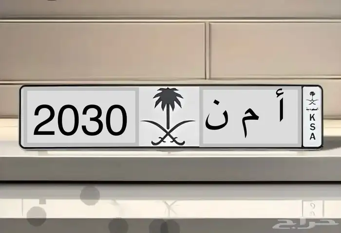 لوحة مميزة جدا أ م ن 2030 1