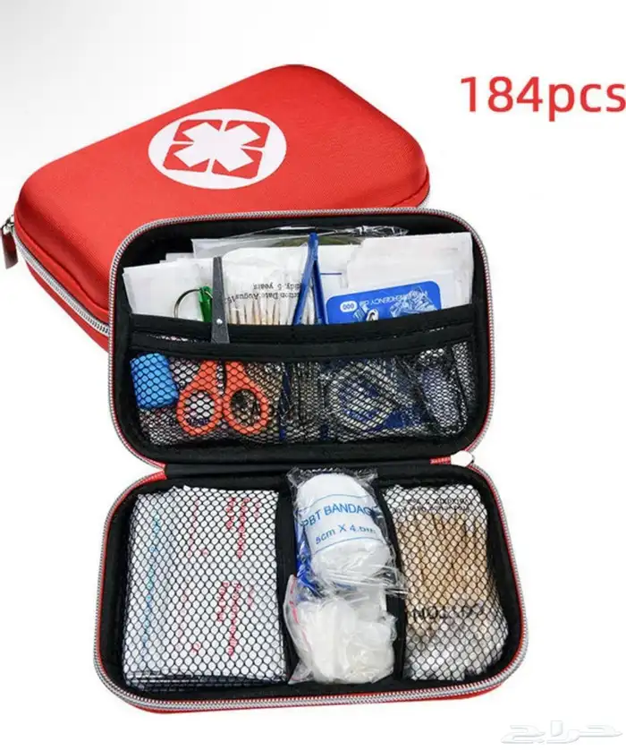 حقيبة اسعافات اولية شاملة 164 الى 184 قطعة للطوارئ والتخييم 3