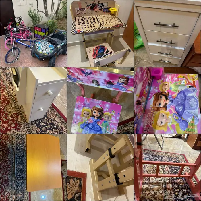 سياكل دباب طاولات اطفال دروج تخزين   اشياء كثيره 0