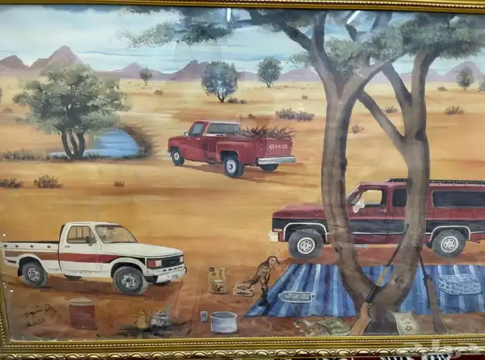 لوحه عليها براوز شرورة رسم عمرها 25 0