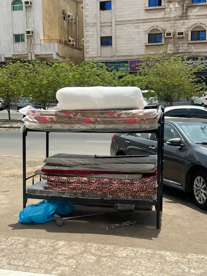 سراير حديد   خشب و دواليب خشب جديد 12