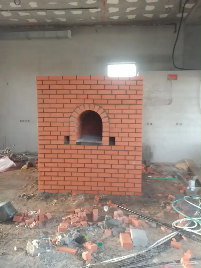 عمل مخابزه ومشب نار مشويات بلوك الحمر مشبات تلبيس رخام 0