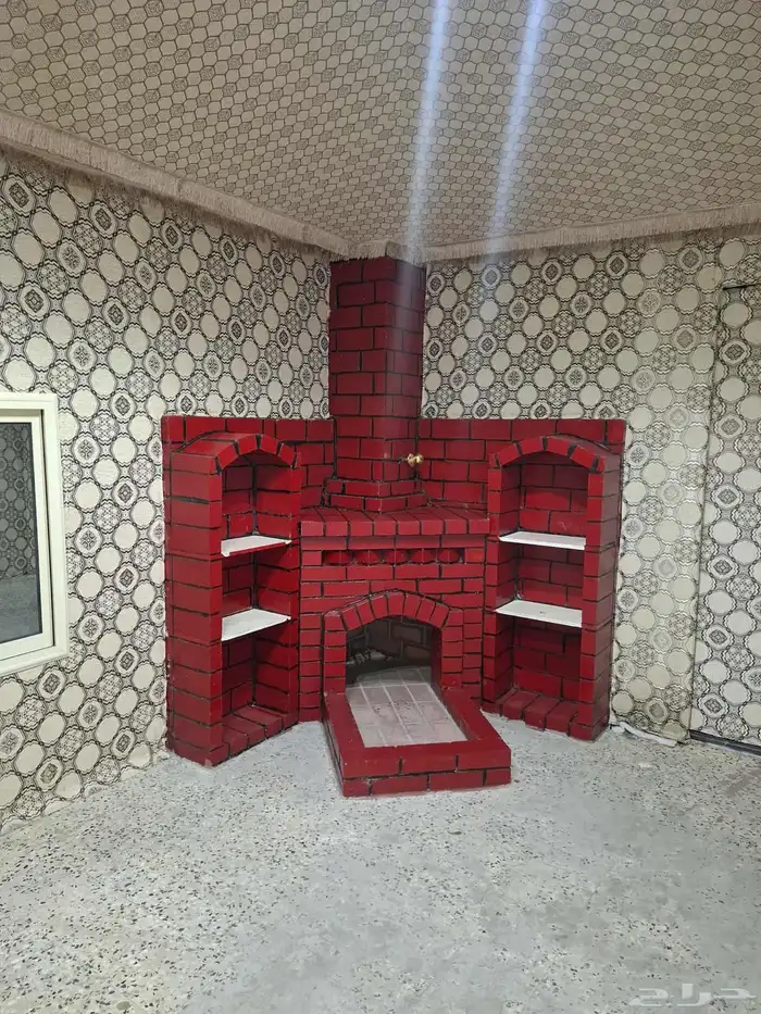 عمل مخابزه ومشب نار مشويات بلوك الحمر مشبات تلبيس رخام 7