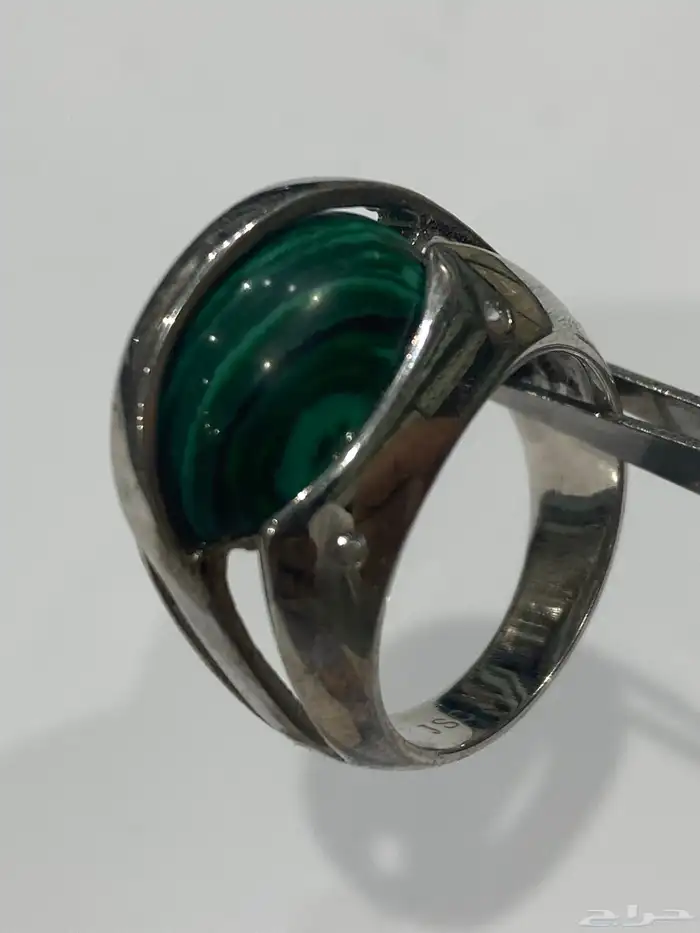 خاتم فضة راقي عيار 925 بتصميم فريد وبألوان مميزة 5