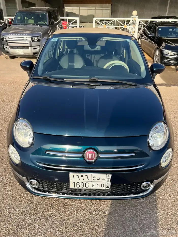 فيات 500C 2020 نظيف مخزن مستخدم واحد ممشى قليل سعودي 2