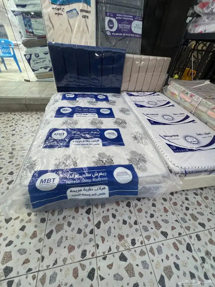 سراير حديد   خشب و دواليب خشب جديد 2