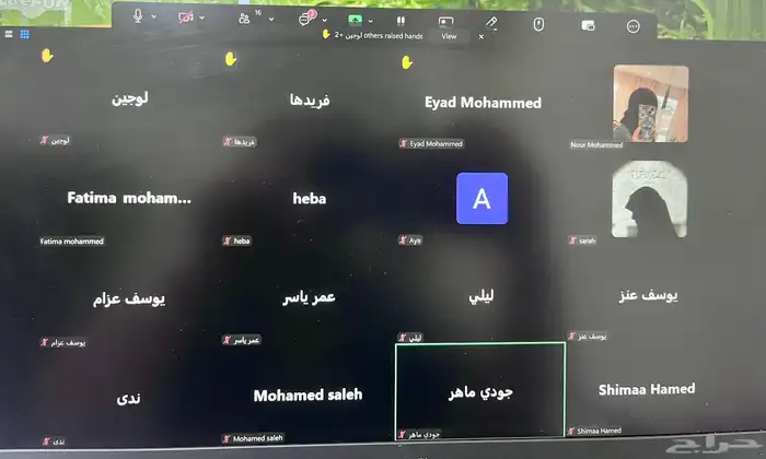 معلمه اونلاين وفي جروب 4