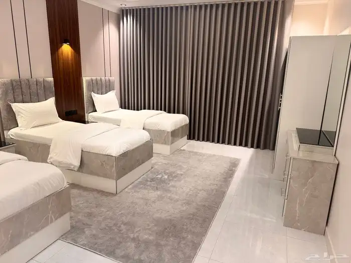 شقة مفروشة 3 غرف وصالة جوار ممشى الهجرة 0