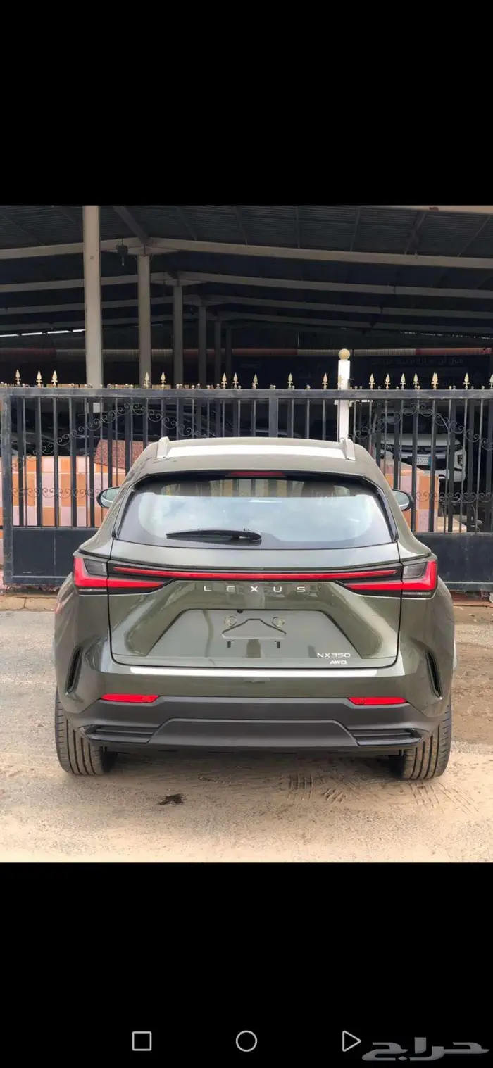 لكزس NX 350 AA 2025 سعودي بنزين أخضر زيتي داخل أحمر 3