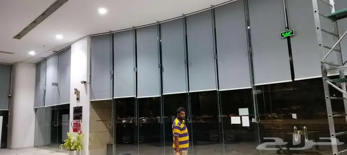 ستائر واجهات محلات ستائر مكتبيه ستائر رول ستائر كهربائية 5