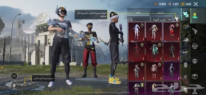 حساب ببجي 21