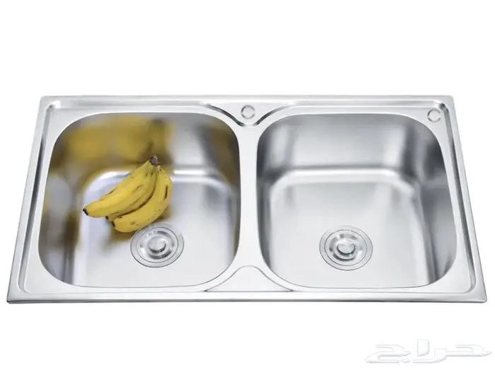 مجلى ستيل حوضين 0