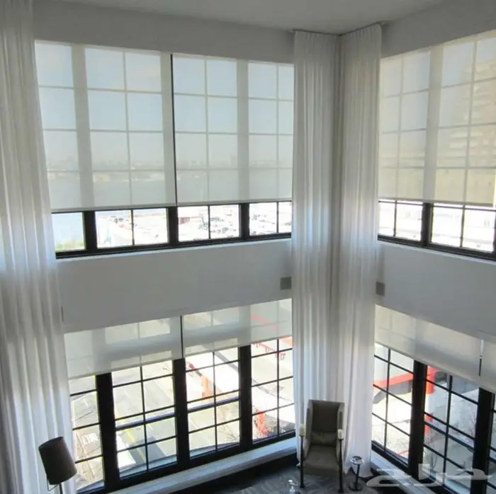 ستائر واجهات محلات ستائر مكتبيه ستائر رول ستائر كهربائية 15