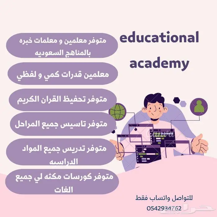 معلمين و معلمات حضوري و عن بعد  قدرات و تاسيس وكورسات 0