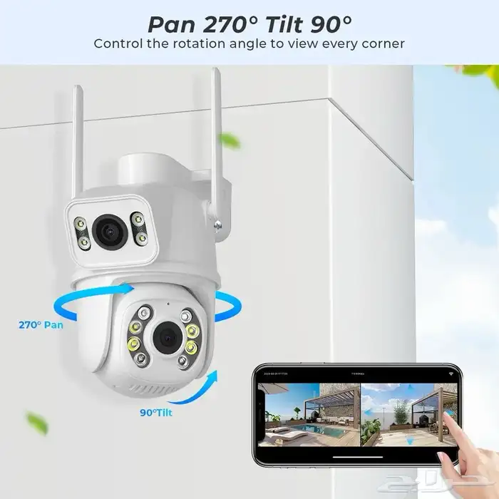 كاميرات مراقبة وايفاي لاسلكية wifi (2 في 1) 4