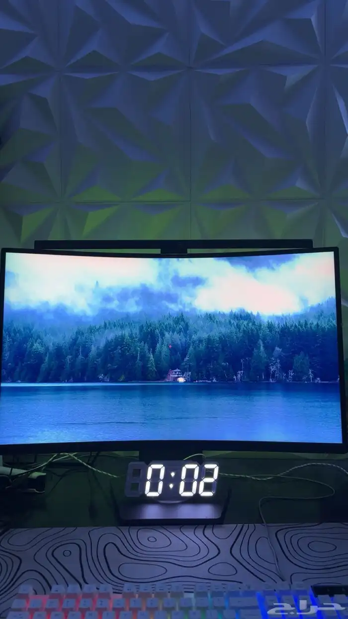 شاشة قيمنق منحنيه LG 27 بوصه هيرتز180 0