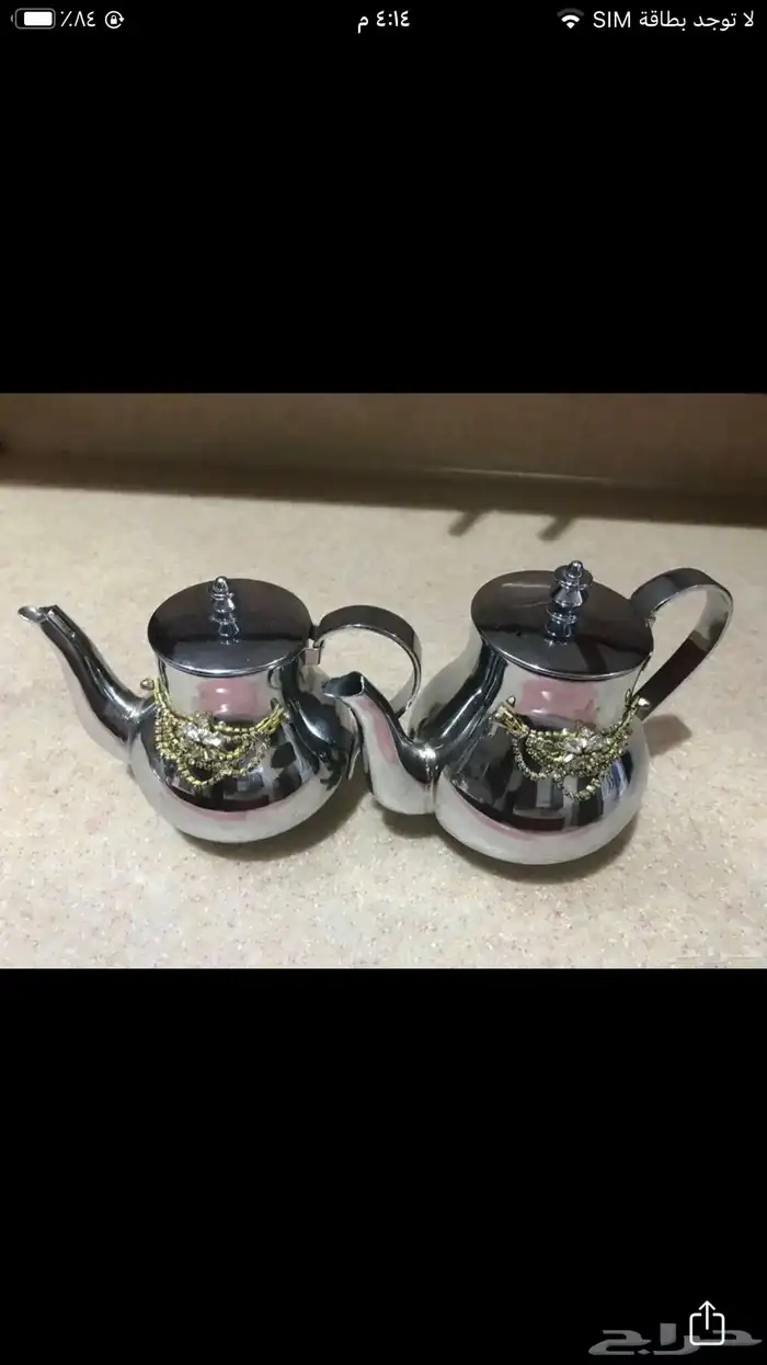 ثنين اباريق شاي طقم كوريه من شركه السيف استعمال خفيف ونظاف 0