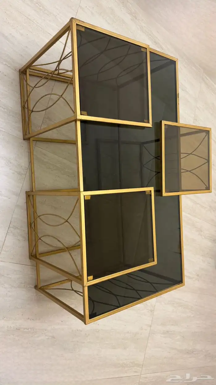 طاولة قهوة مع3طاولات خدمه 2