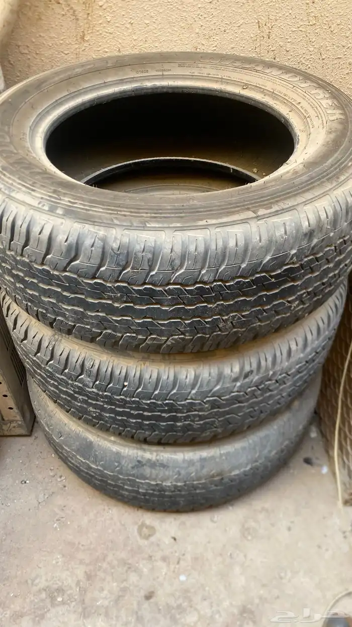 طقم كفرات دنلوب مستخدم جيوب 265 R18 0