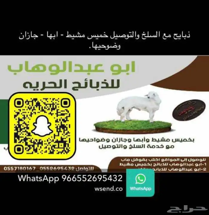 ذبايح خرفان ورخال من غنم شهران مع خدمه السلخ والتو 13