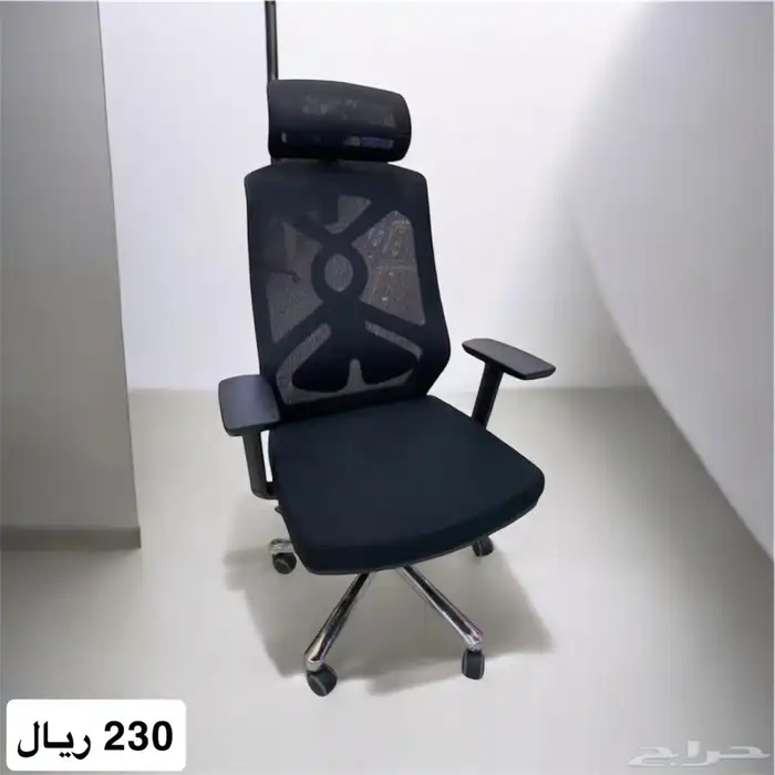 كراسي مكتبية جديدة قماش جلد 6