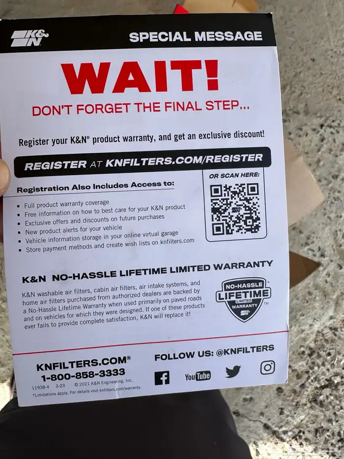 انتيك وفلتر من K N المعروفة 2