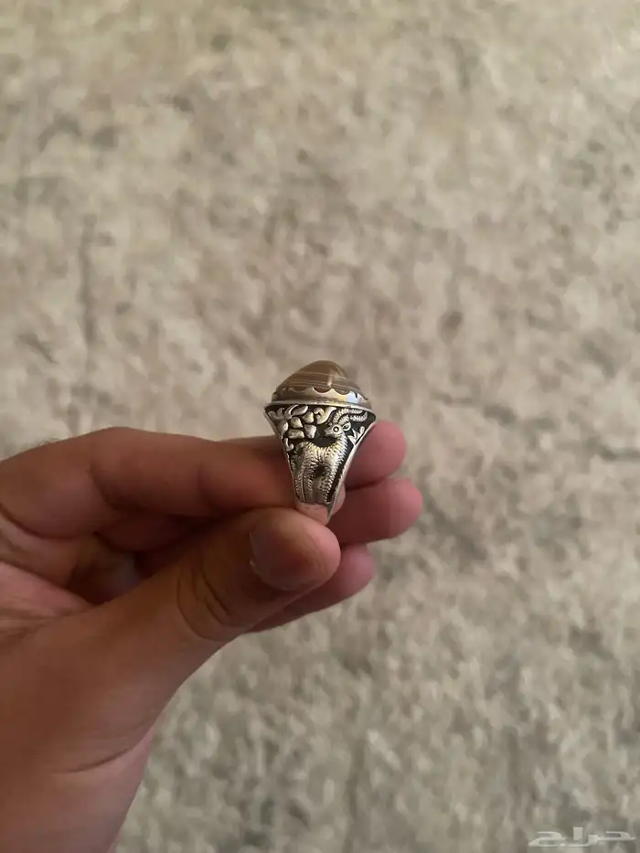 خاتم فضه للبيع 3