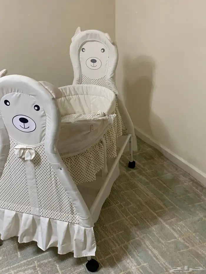 سريراطفال نضيف وجديدلايوجدفيه اي عيوب 1