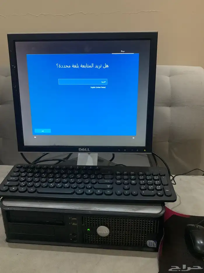 جهاز كمبيوتر مكتبي Dell للبيع مع ملحقاته 0