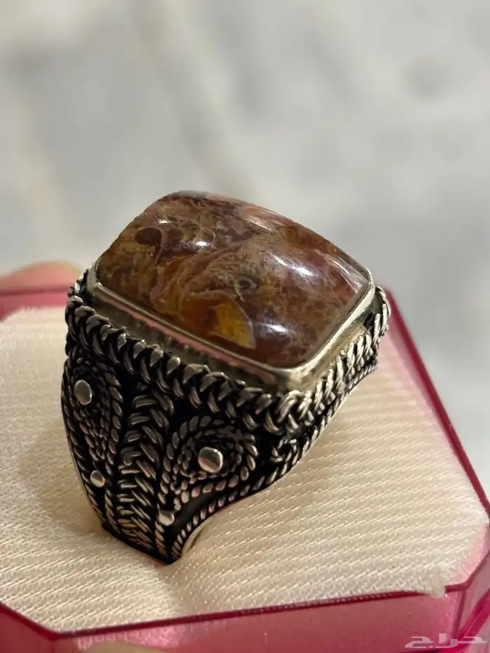 خاتم عقيق يماني مصور 0