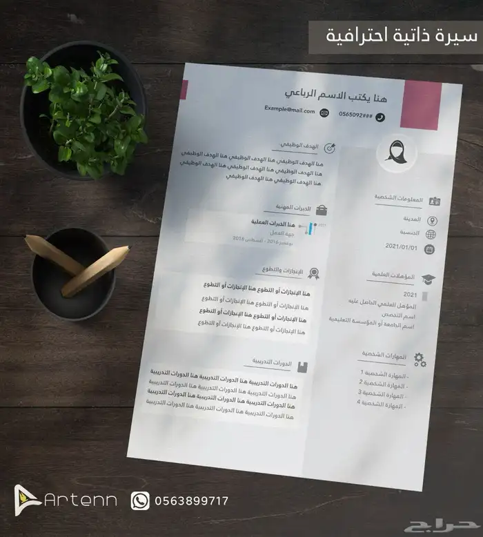 تصميم جرافيك - بروفايل   لوقو   بزنس كارد  سير ذاتية 2