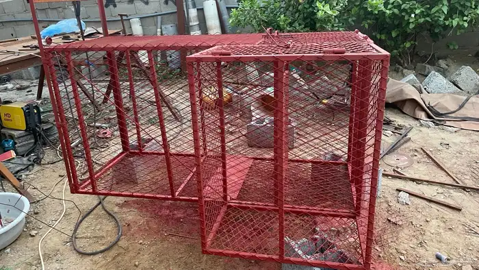 مصيده كبيره ثلاث اقفاص للحيونات اكرمكم الله 2