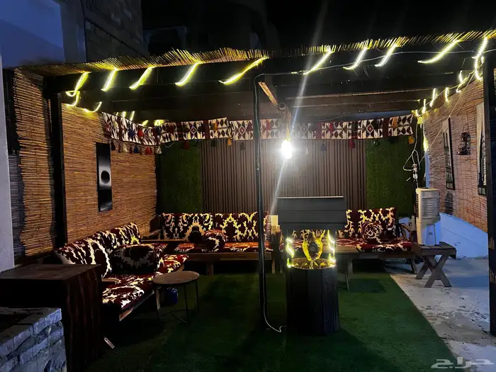 جلسات اصطح جلسات حوش. تراثي مناسب صيفي شتوي مع خيام. 1