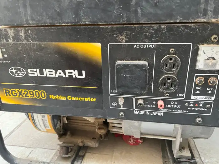 هذا المولد هو Subaru Robin Generator   موديل RGX2900 0