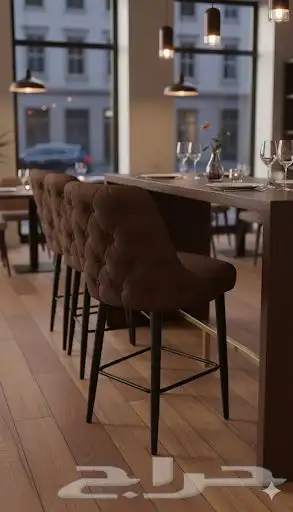 كرسي بار حديد ثابت 1