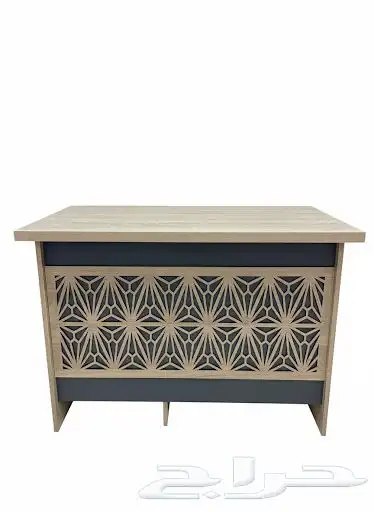 مكتب خشب مودرن متر و 40 و متر و 20 7