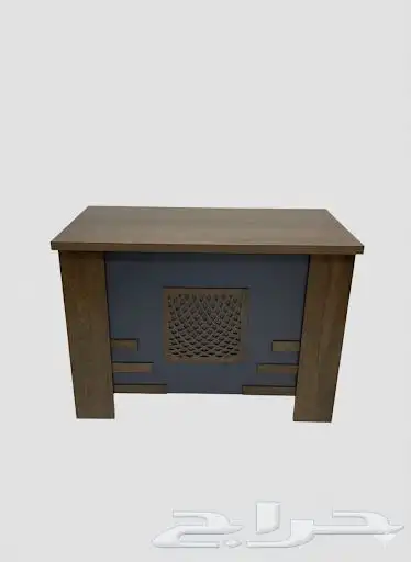 مكتب خشب مودرن متر و 40 و متر و 20 9