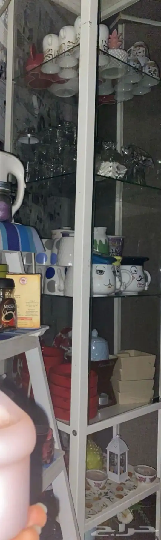 رفوف زجاج لون ابيض 5