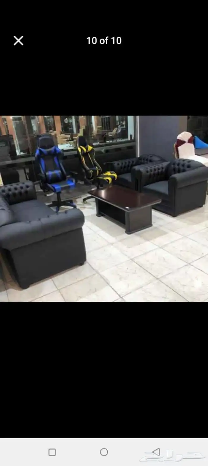 كنب جلد طقم كامل 2اشخاص 3 أشخاص 5اشخاص 7اشخاص مختلف أشكال 18