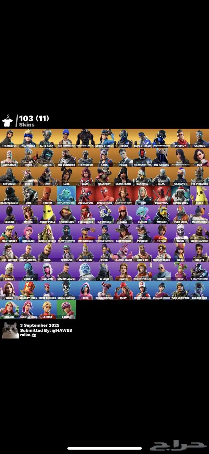 حساب فورت نايت 1