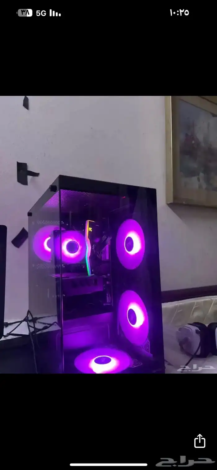 بي سي قيمنق مع شاشه قيمنق جميع القطع مع كراتينه 0