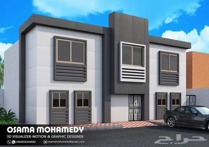 تصميم واجهات خارجية - تصميم ديكور - مصمم ثري دي 5