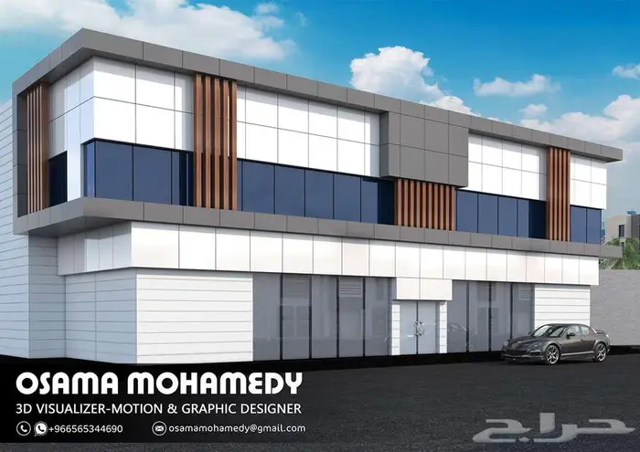 تصميم واجهات خارجية - تصميم ديكور - مصمم ثري دي 10