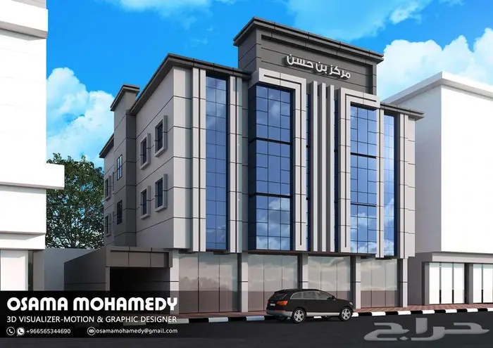 تصميم واجهات خارجية - تصميم ديكور - مصمم ثري دي 16