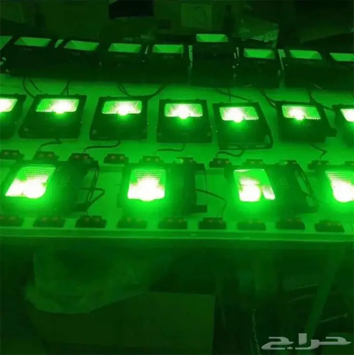 كشافات ليد لون اخضر 5