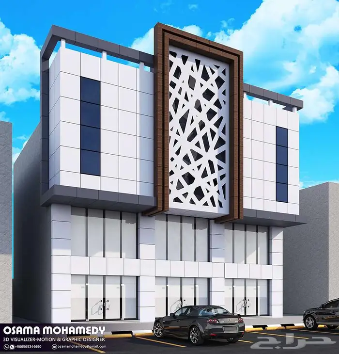 تصميم واجهات خارجية - تصميم ديكور - مصمم ثري دي 9