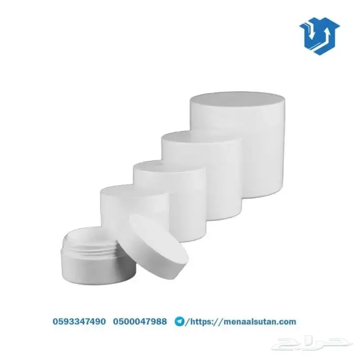 برطمان اسطواني ابيض كامل 0